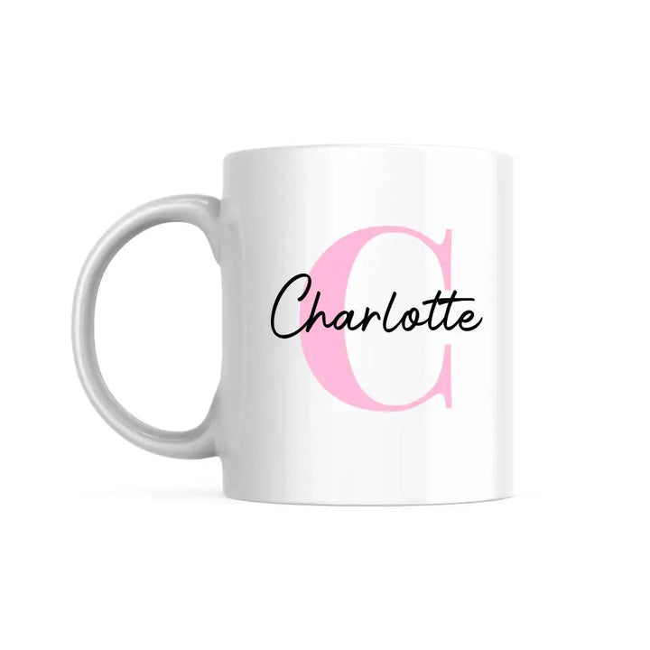 Mug - Lettre Pastel Nom Personnalisable