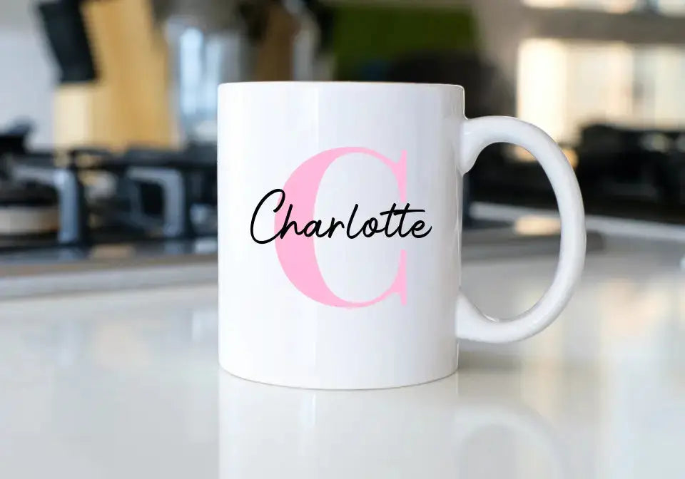 Mug - Lettre Pastel Nom Personnalisable