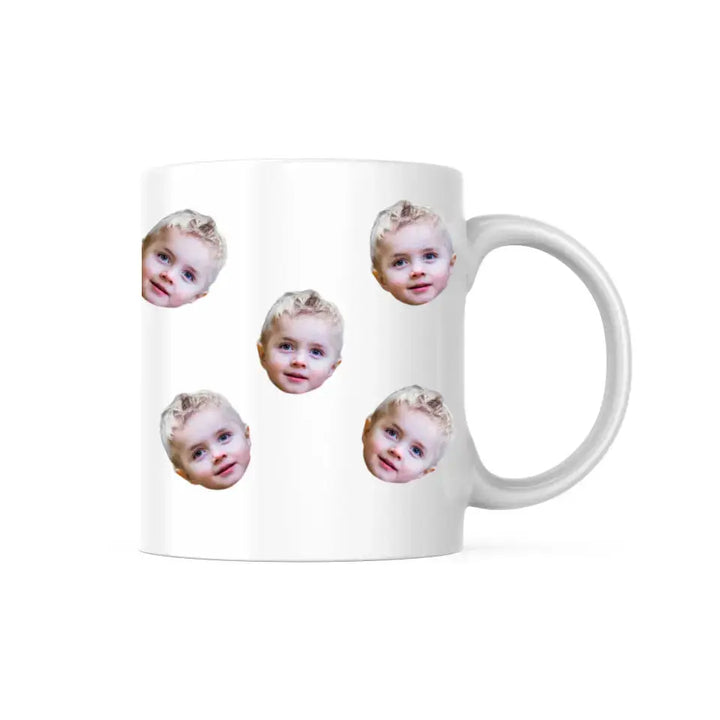 Mug visage découpé personnalisé