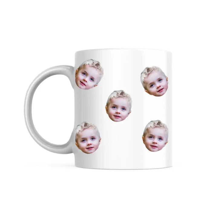 Mug visage découpé personnalisé