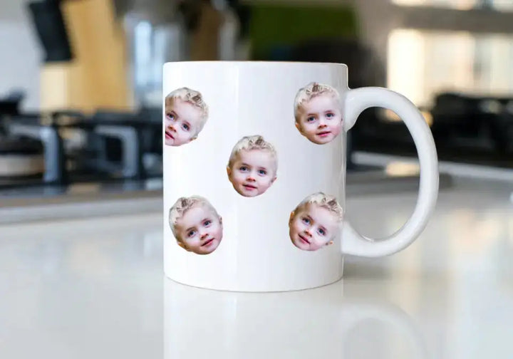 Mug visage découpé personnalisé