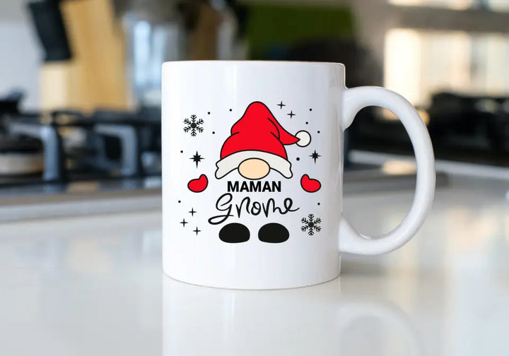 Mug Personnalisable - Famille Gnome Maman Papa Texte au choix