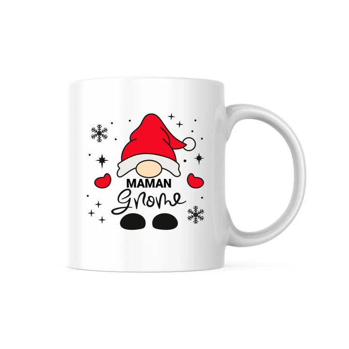 Mug Personnalisable - Famille Gnome Maman Papa Texte au choix