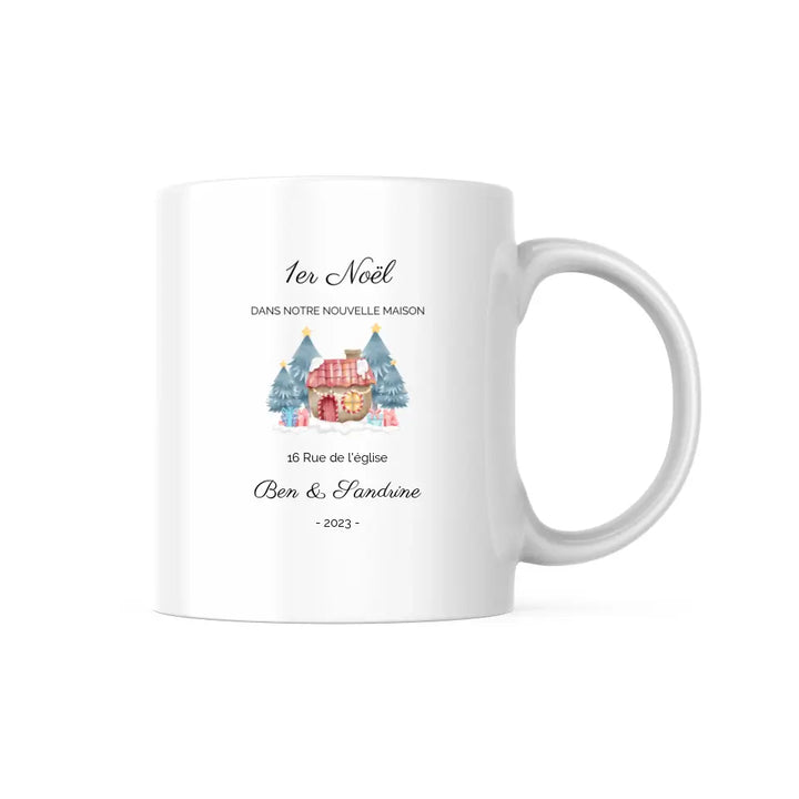 Mug Personnalisable - Premier Noël dans notre nouvelle maison