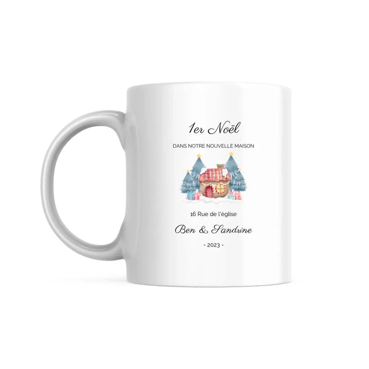 Mug Personnalisable - Premier Noël dans notre nouvelle maison