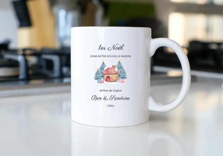 Mug Personnalisable - Premier Noël dans notre nouvelle maison