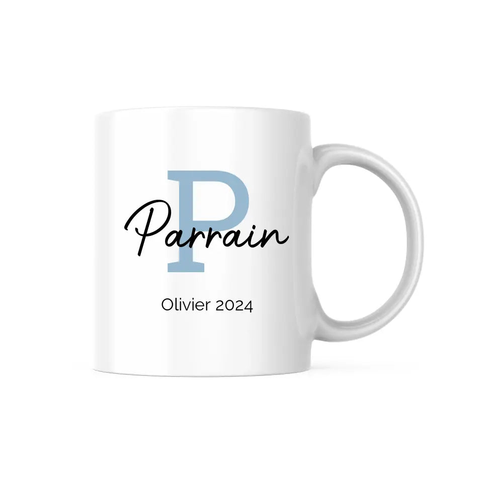 Mug Personnalisable - Lettre parrain