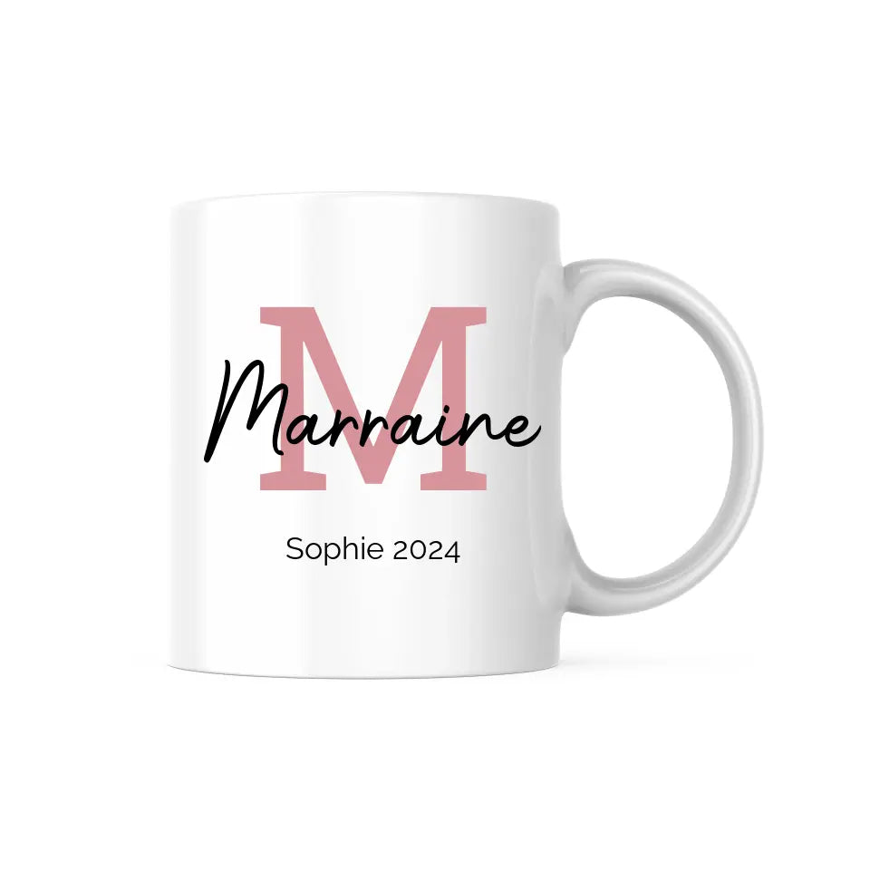 Mug Personnalisable - Lettre Marraine