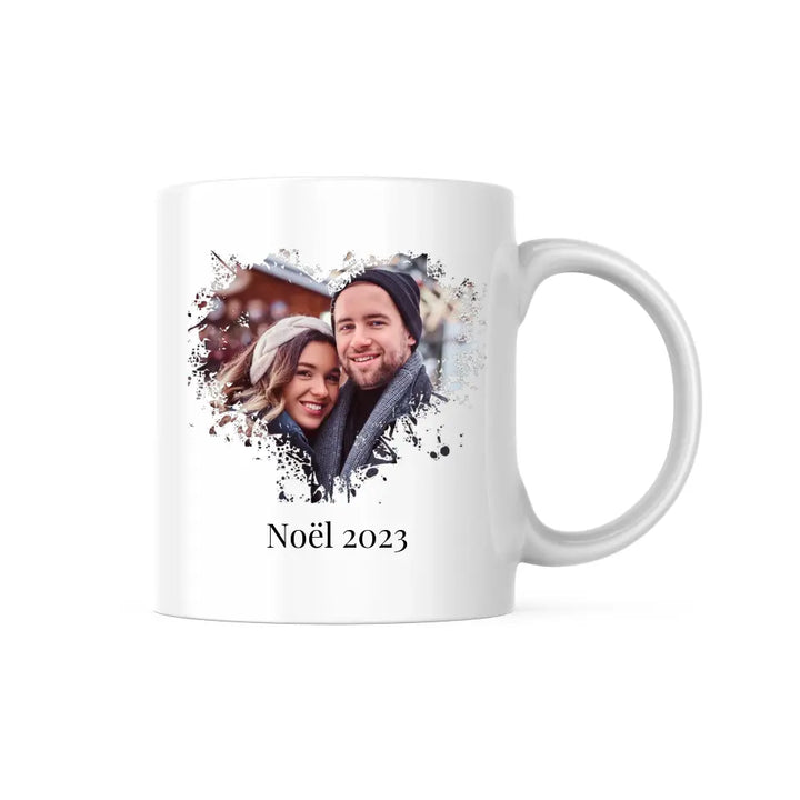 Mug Personnalisable - Photo Coeur avec ou sans texte