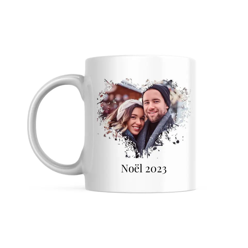 Mug Personnalisable - Photo Coeur avec ou sans texte