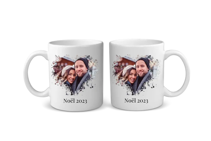 Mug Personnalisable - Photo Coeur avec ou sans texte