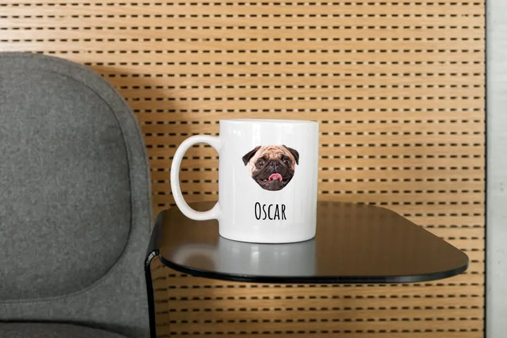 Mug Personnalisable - Tête de votre animal de compagnie automatiquement découpée