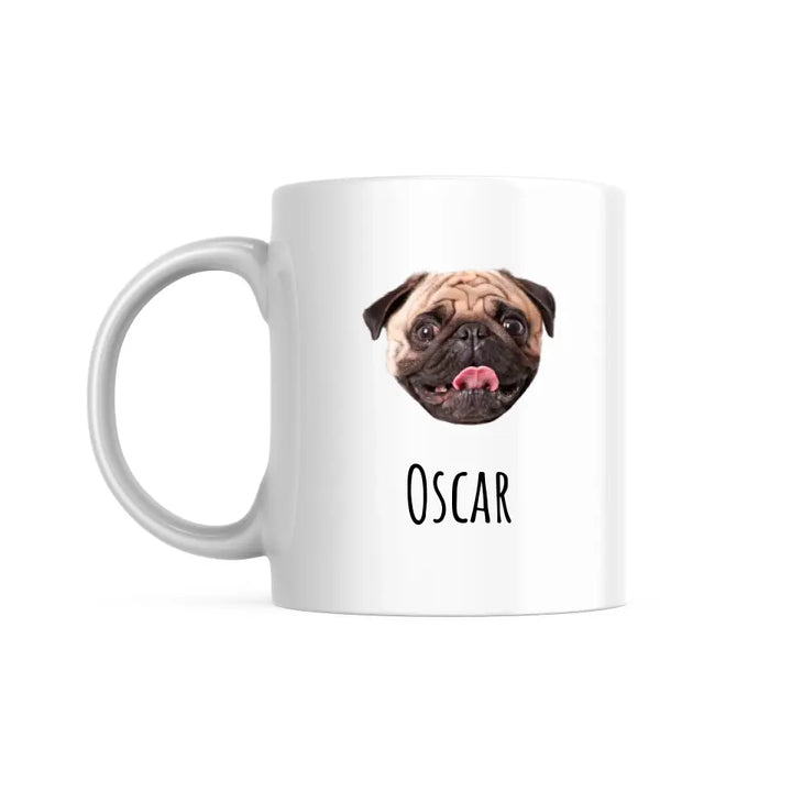 Mug Personnalisable - Tête de votre animal de compagnie automatiquement découpée