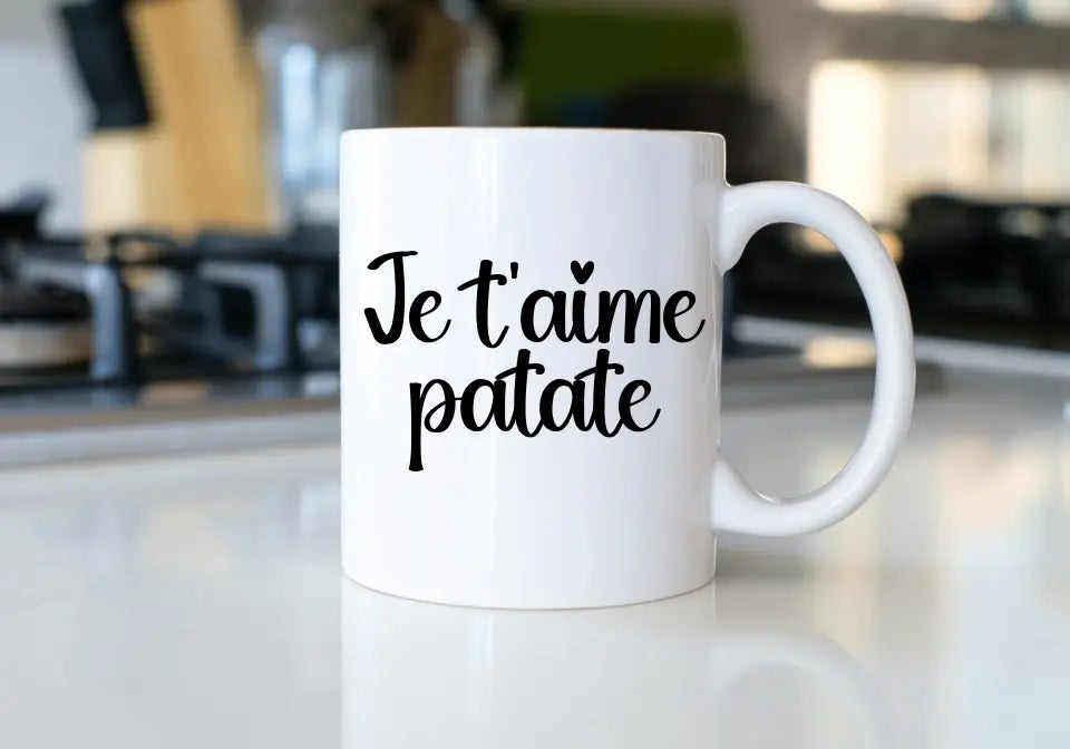 Mug Personnalisable - Je t'aime patate