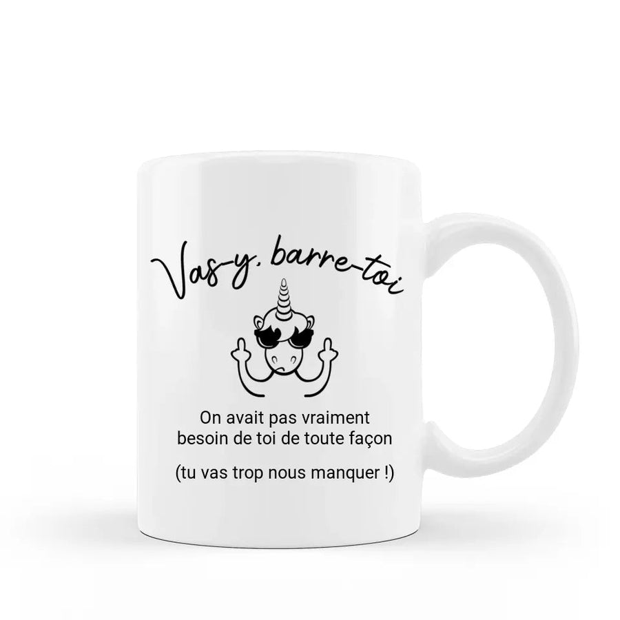 Mug - Barre - toi départ collègue - Woolly Panda