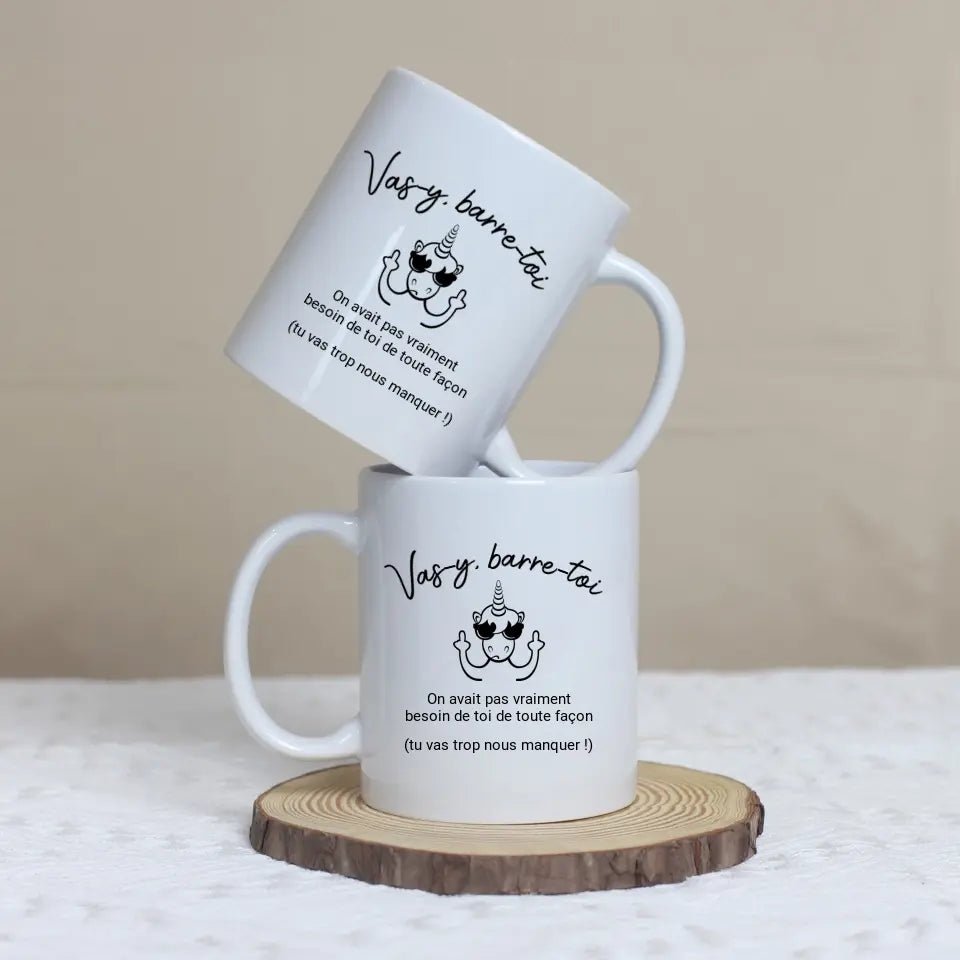 Mug - Barre - toi départ collègue - Woolly Panda