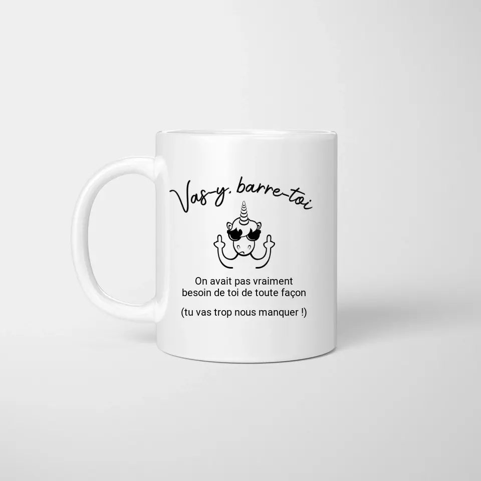 Mug - Barre - toi départ collègue - Woolly Panda