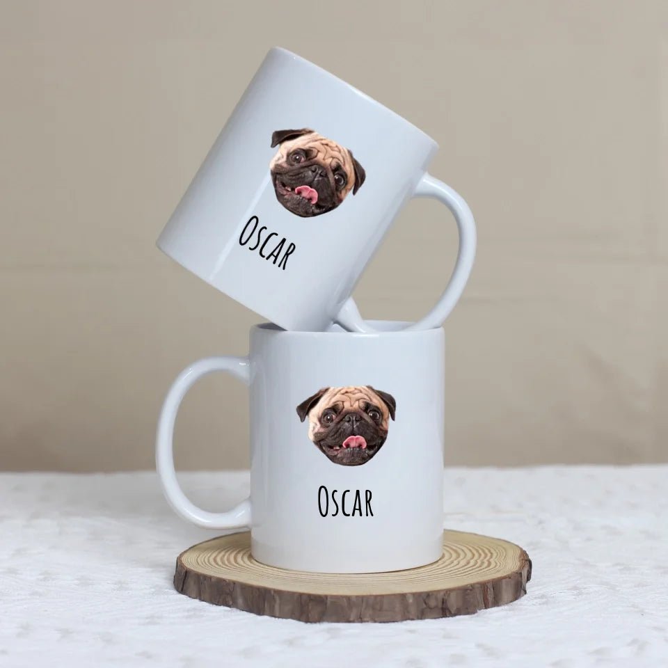 Mug Personnalisable - Tête de votre animal de compagnie automatiquement découpée - Woolly Panda