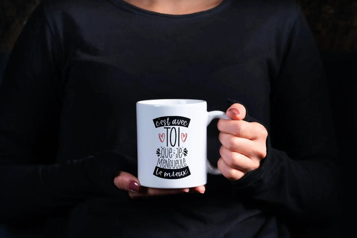 Mug C'est avec toi que je m'engueule le mieux - woollypanda