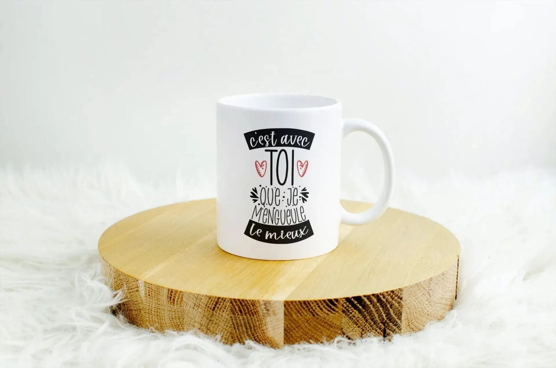 Mug C'est avec toi que je m'engueule le mieux - woollypanda