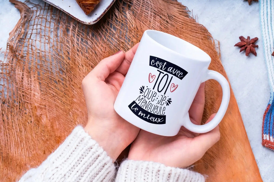 Mug C'est avec toi que je m'engueule le mieux - woollypanda