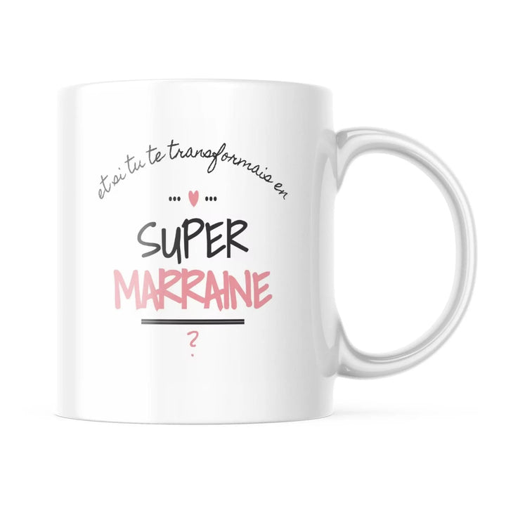 Mug Demande Super Marraine - woollypanda