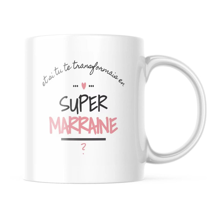 Mug Demande Super Marraine - woollypanda