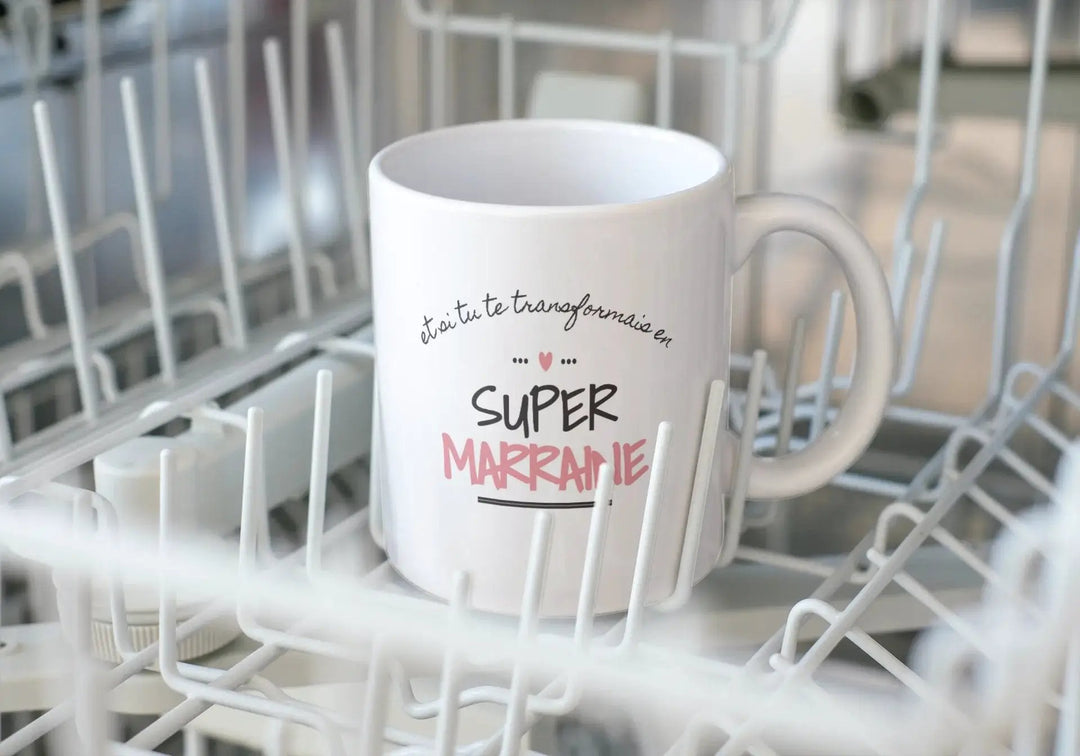 Mug Demande Super Marraine - woollypanda