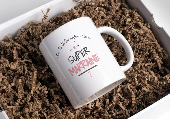 Mug Demande Super Marraine - woollypanda