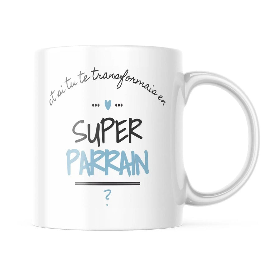 Mug Demande Super Parrain - woollypanda