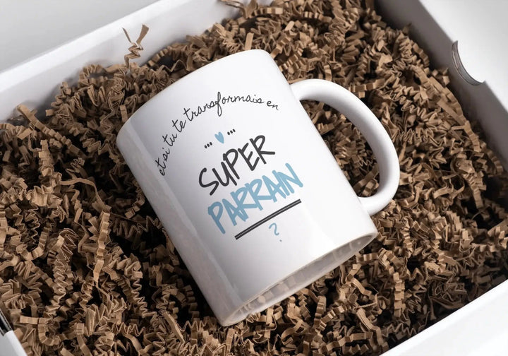 Mug Demande Super Parrain - woollypanda