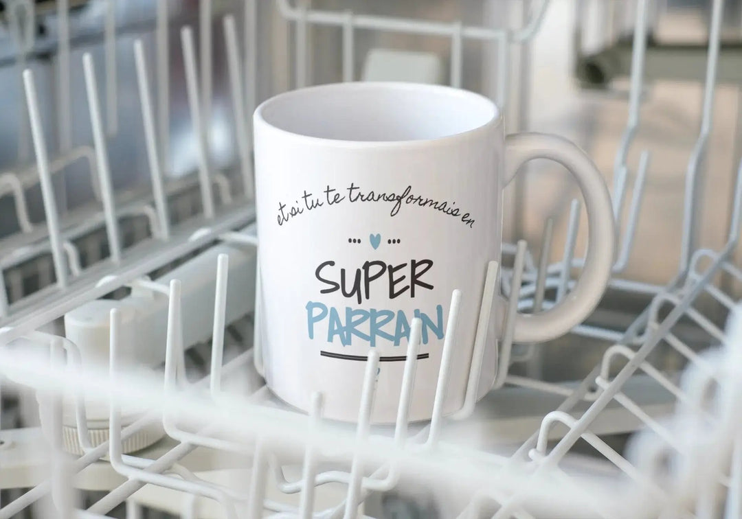 Mug Demande Super Parrain - woollypanda