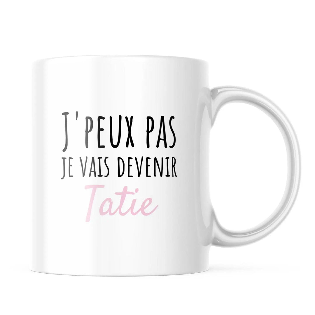 Mug J'peux pas je vais devenir tatie - woollypanda