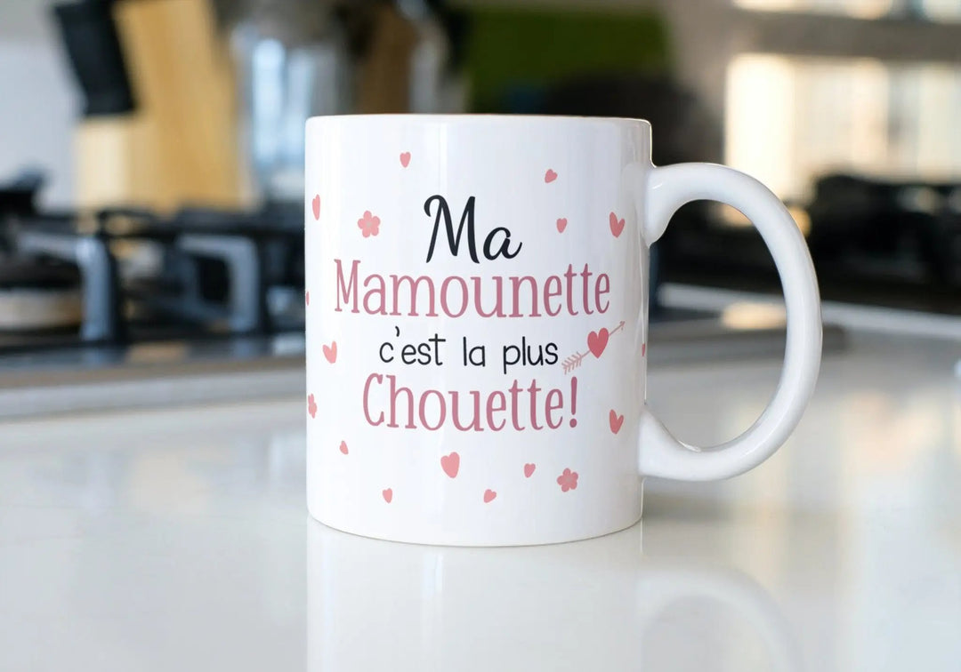 Mug Ma mamounette c'est la plus chouette personnalisable - woollypanda