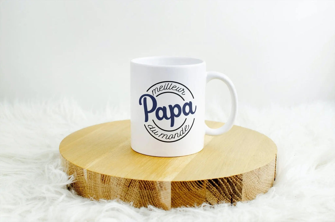 Mug Meilleur papa du monde personnalisable - woollypanda