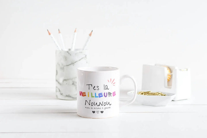 Mug Meilleure Nounou Personalisable - woollypanda