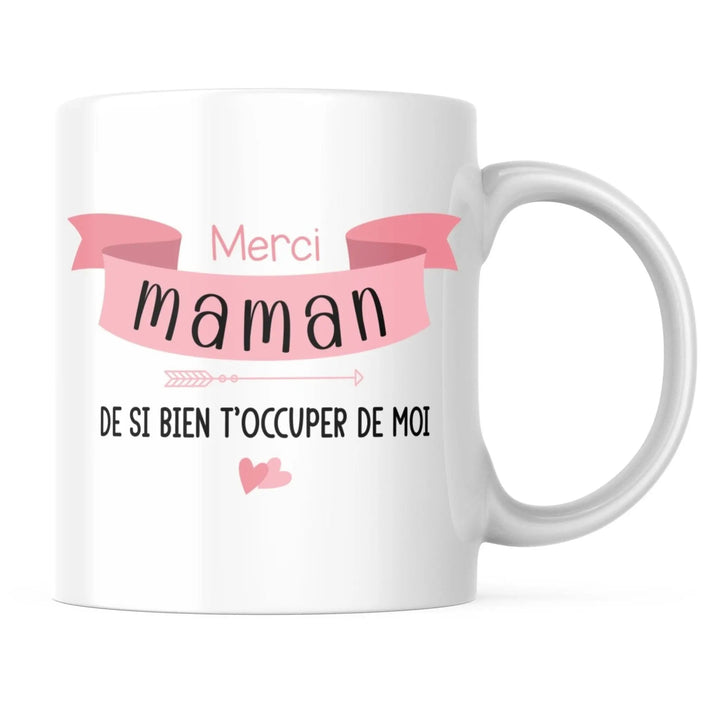 Mug Merci Maman Personnalisable - woollypanda