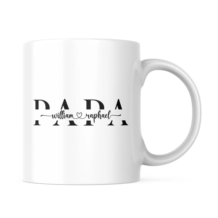 Mug Monogramme papa personnalisable - woollypanda