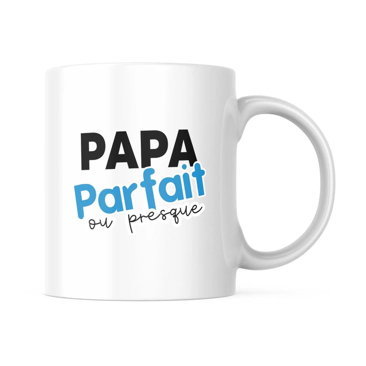 Mug Papa parfait ou presque personnalisable - woollypanda