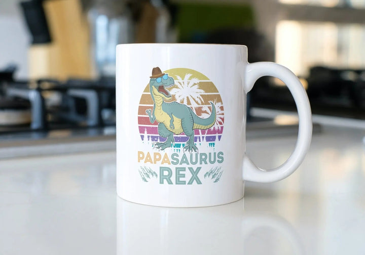 Mug Papasaurus Rex Personnalisable - woollypanda