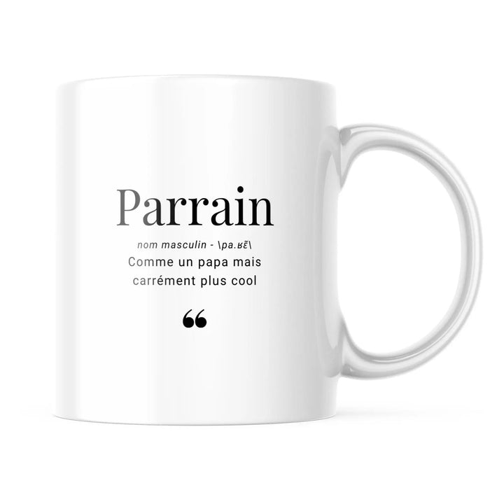 Mug Parrain Définition - woollypanda