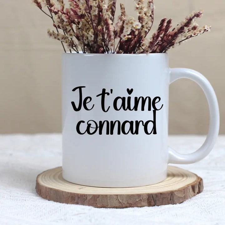 Mug Personnalisable - Je t'aime connard - Woolly Panda