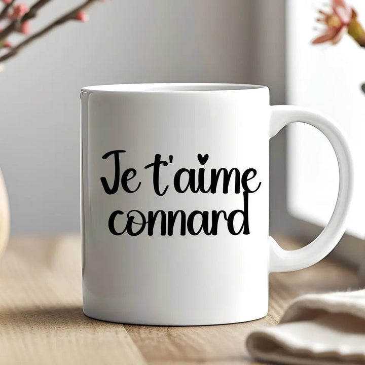 Mug Personnalisable - Je t'aime connard - Woolly Panda