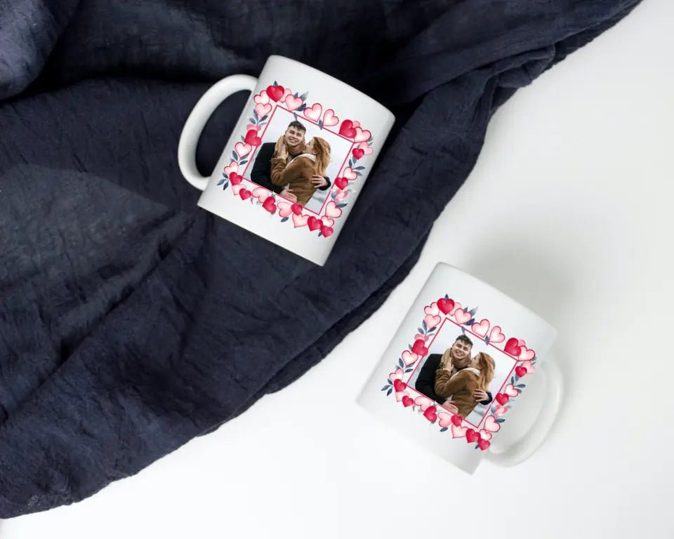 Mug Personnalisable - Photo cadre coeur - Woolly Panda