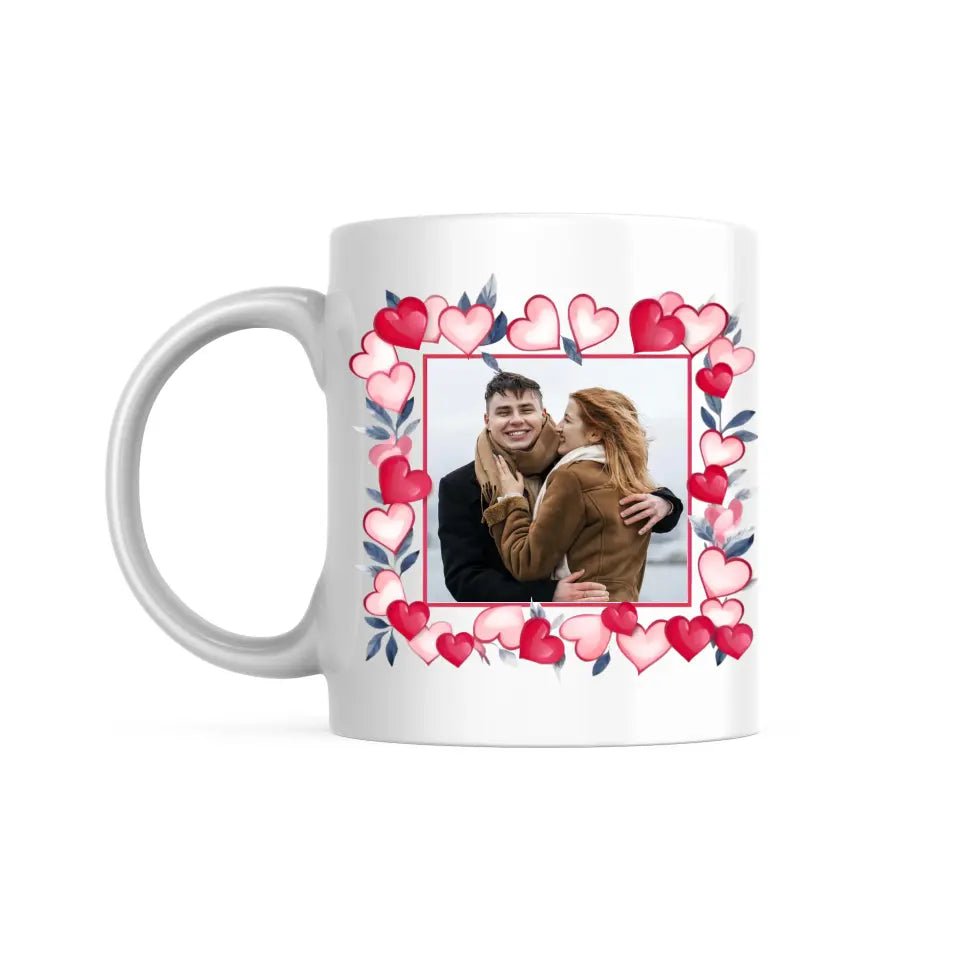 Mug Personnalisable - Photo cadre coeur - Woolly Panda