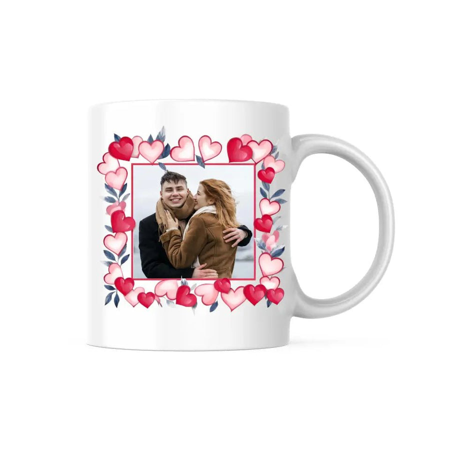 Mug Personnalisable - Photo cadre coeur - Woolly Panda