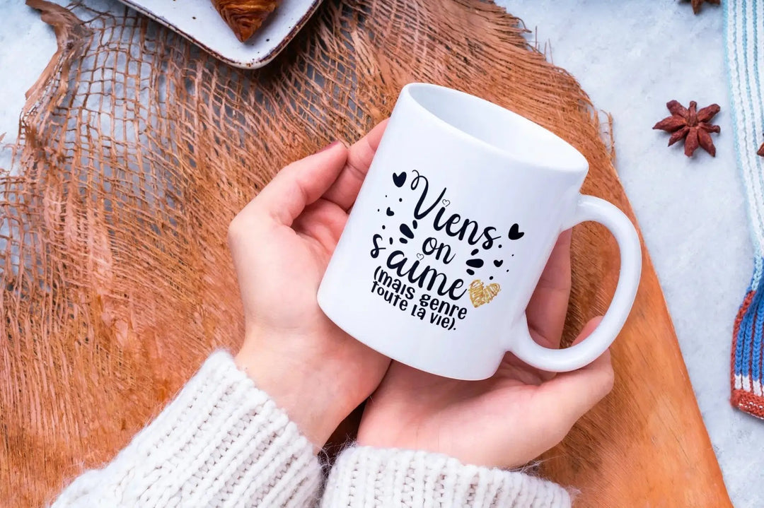 Mug Viens on s'aime - woollypanda