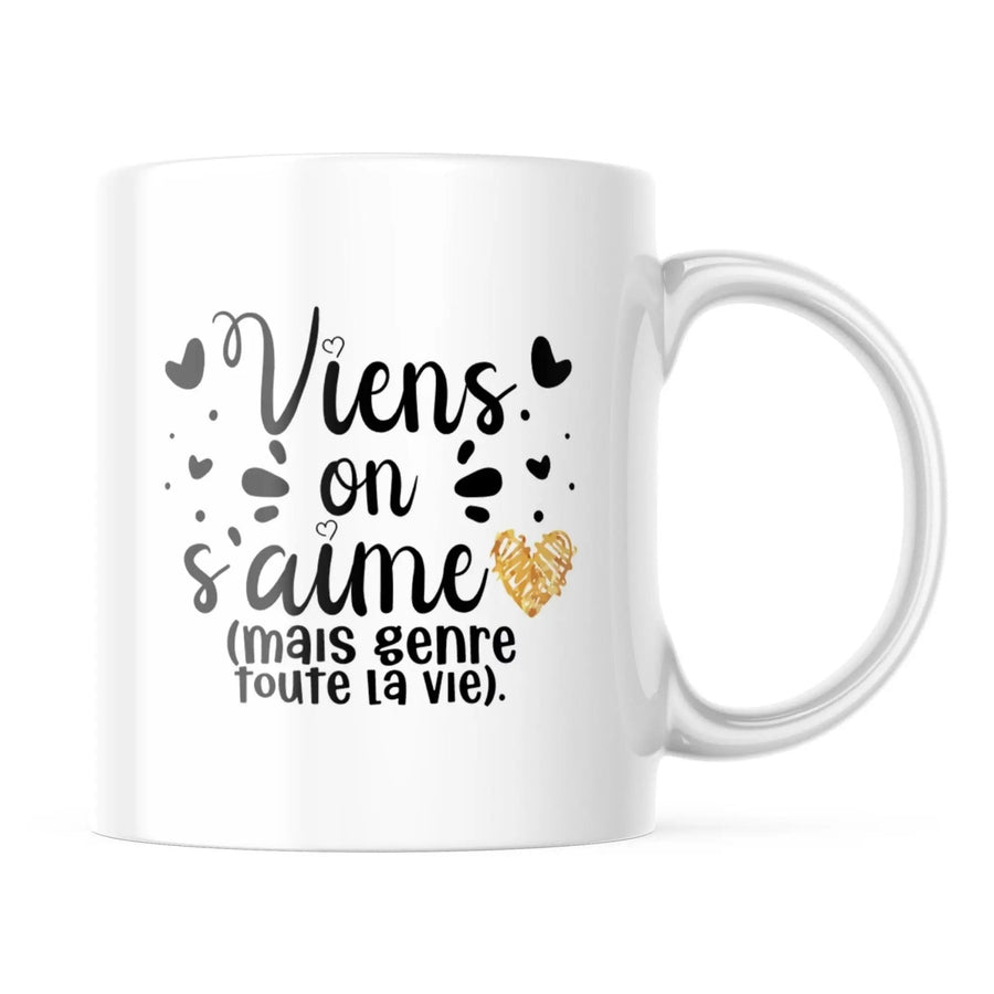 Mug Viens on s'aime - woollypanda