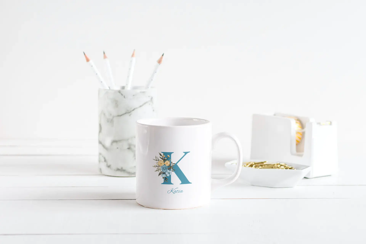 Mug Lettre Prénom Personalisable - woollypanda